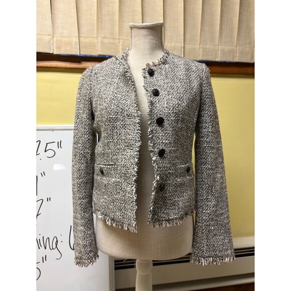 NEW Rag & Bone Carmen Tweed Wool-Blend Jacket Button-Up Blazer Business Casual 0 - Picture 7 of 16